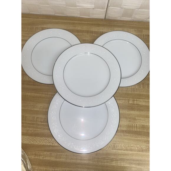 Set Of 4 Noritake Buckingham 6438 8.25" Bread /Salad Plates Made In Japan - Picture 1 of 5